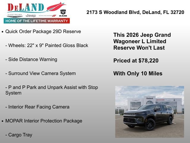 New 2026 High Gloss Black Exterior Paint Jeep Limited Reserve image 18