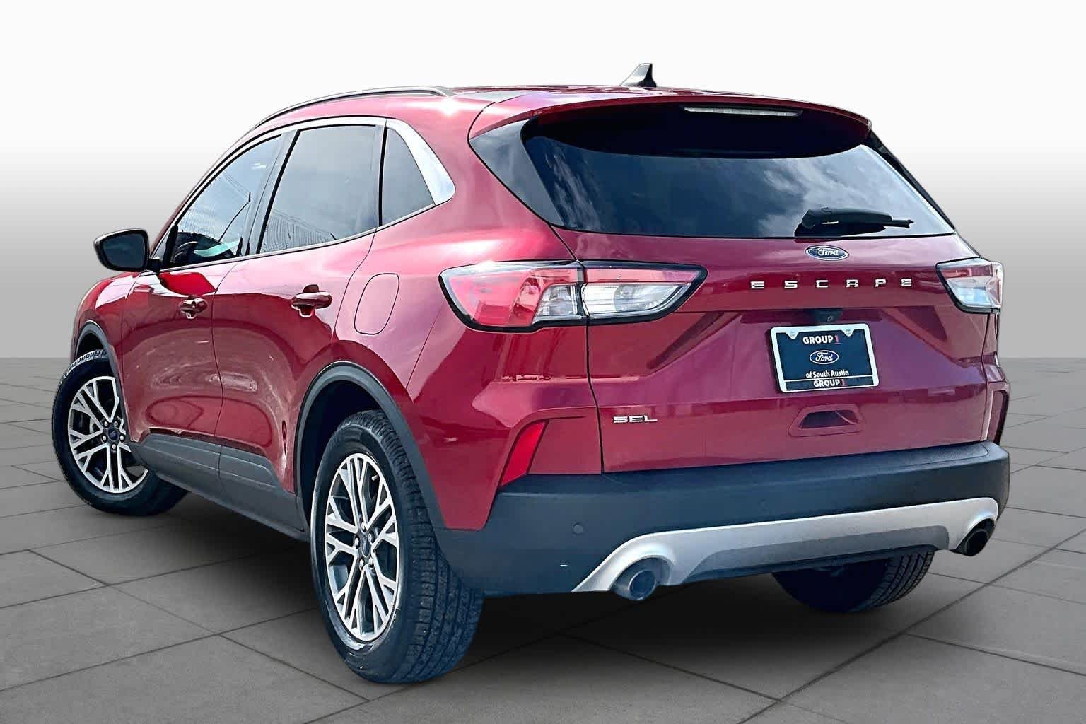 Used 2021 Rapid Red Metallic Tinted Clearcoat Ford SEL image 6