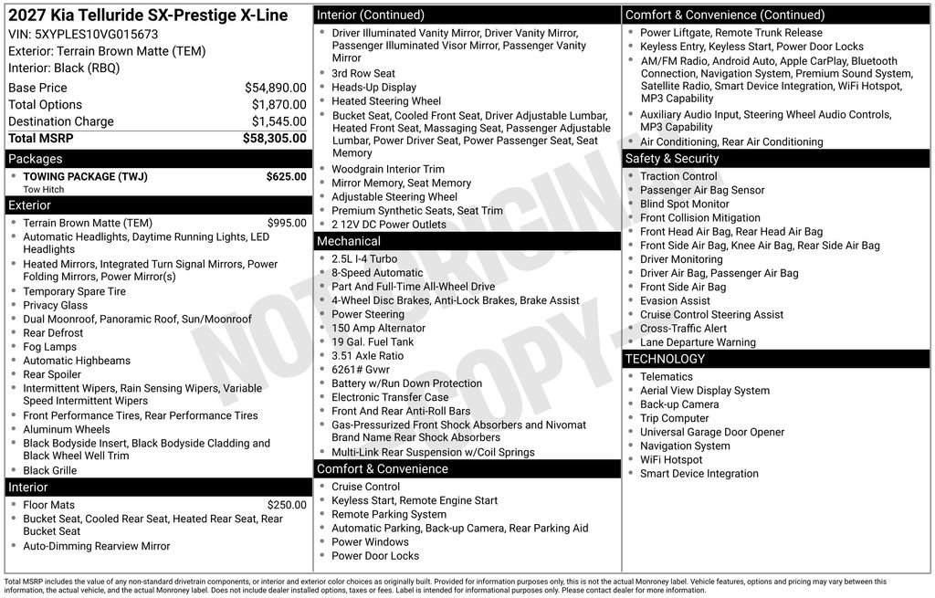 New 2027 Brown Kia X-Line SX-Prestige image 6