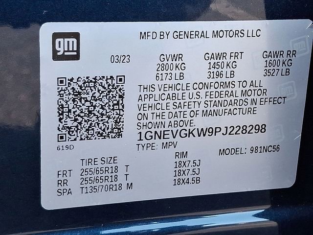 Used 2023 Northsky Blue Metallic Chevrolet LT Cloth image 38