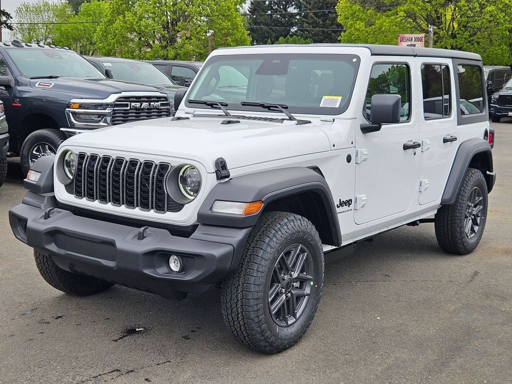 New 2026 Bright White Clear-Coat Exterior Paint Jeep Sport S image 3