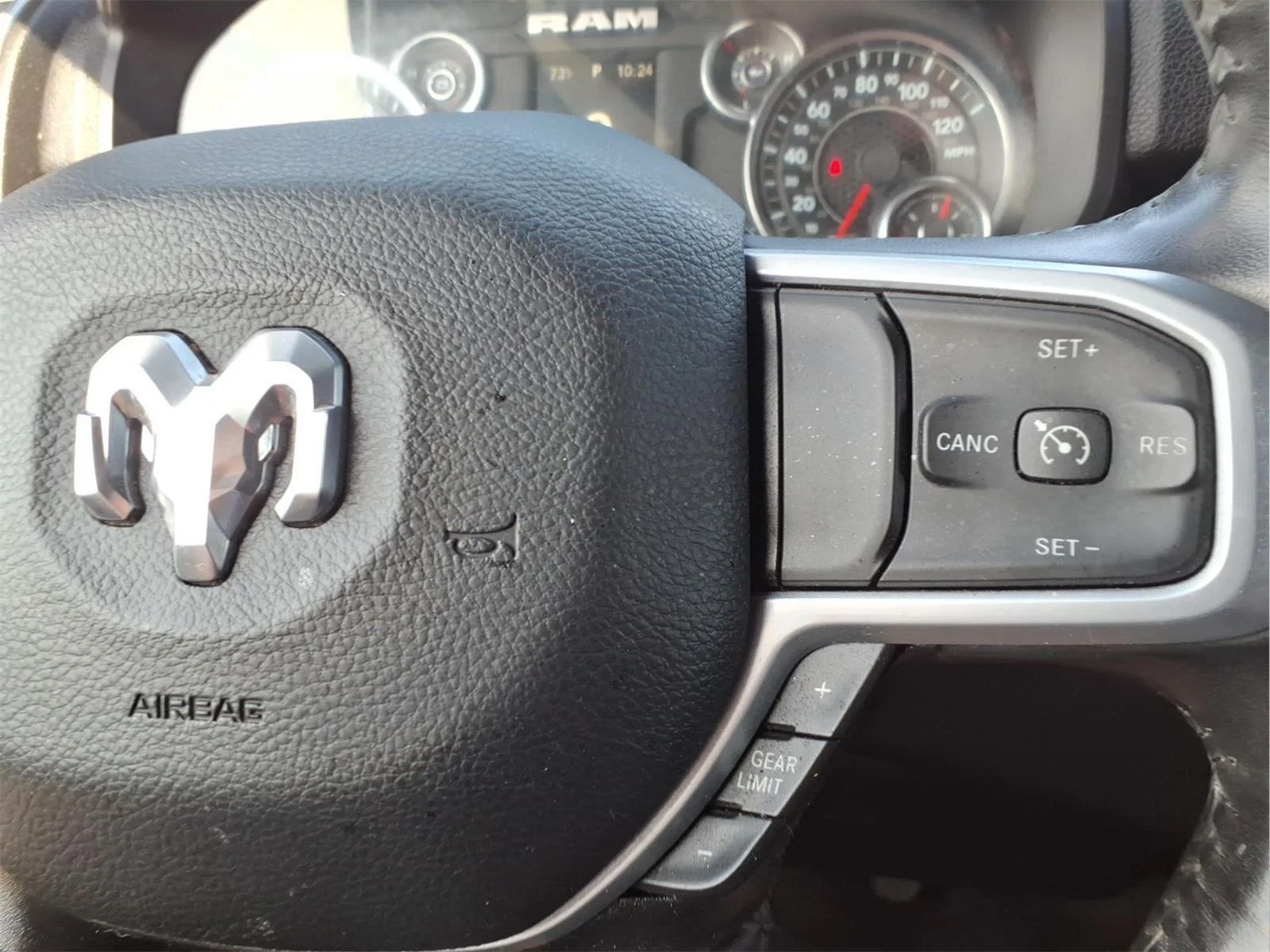 Used 2024 Granite Crystal Metallic Clearcoat Ram Big Horn image 19
