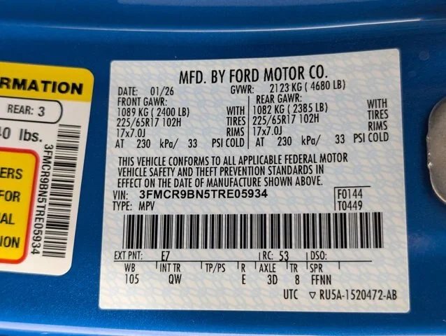 New 2026 Velocity Blue Metallic Ford Big Bend® image 51