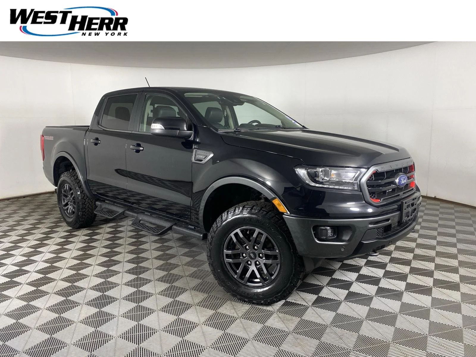 Used 2021 Shadow Black Ford LARIAT image 1