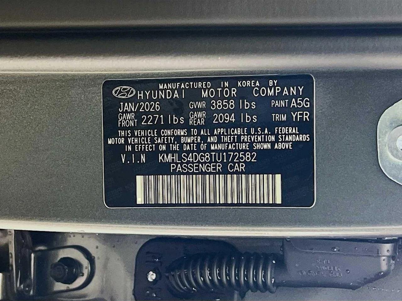 New 2026 Amazon Gray Hyundai SEL Sport image 20