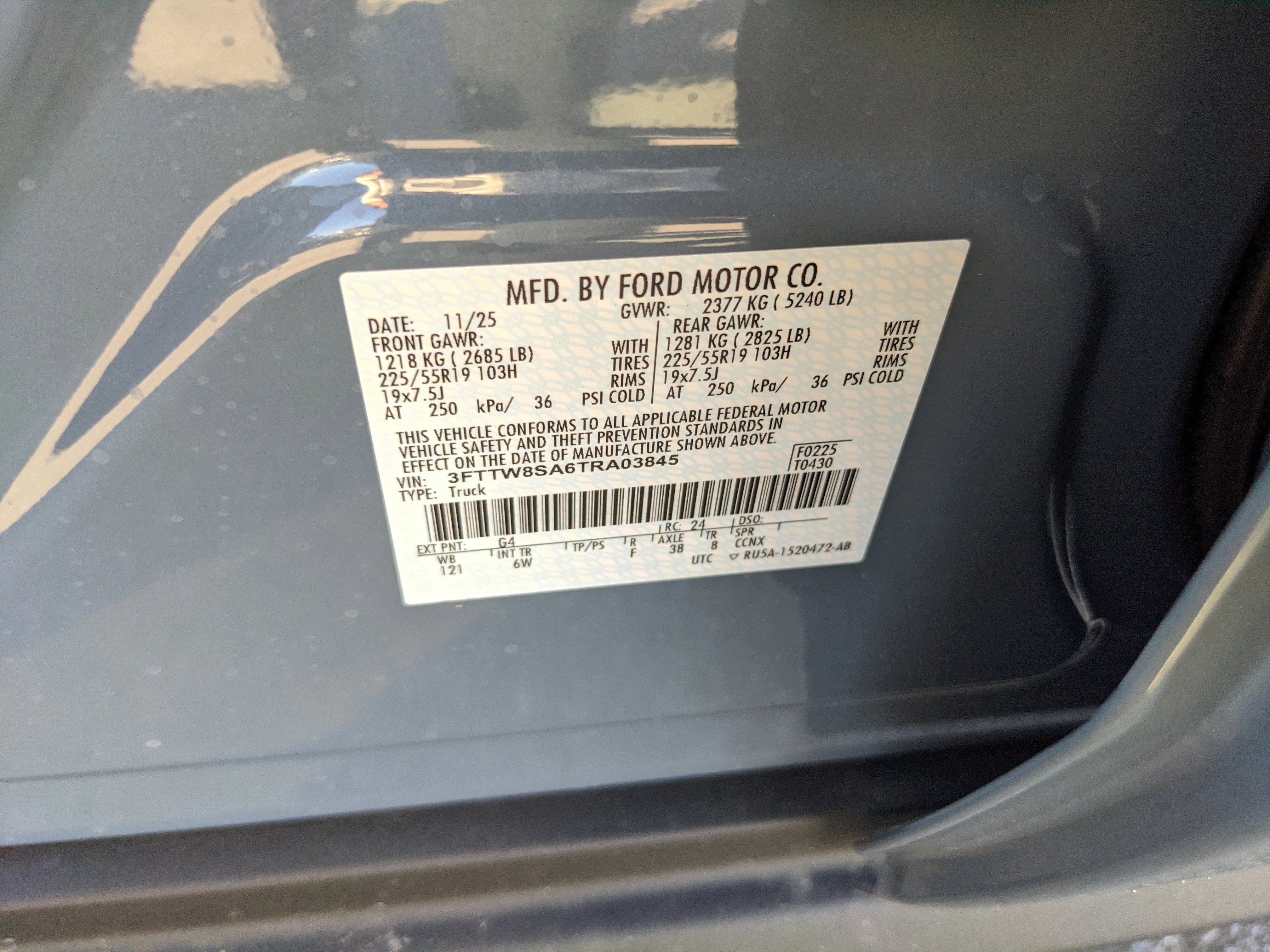 New 2026 Azure Gray Metallic Tri-Coat Ford Lariat® image 36