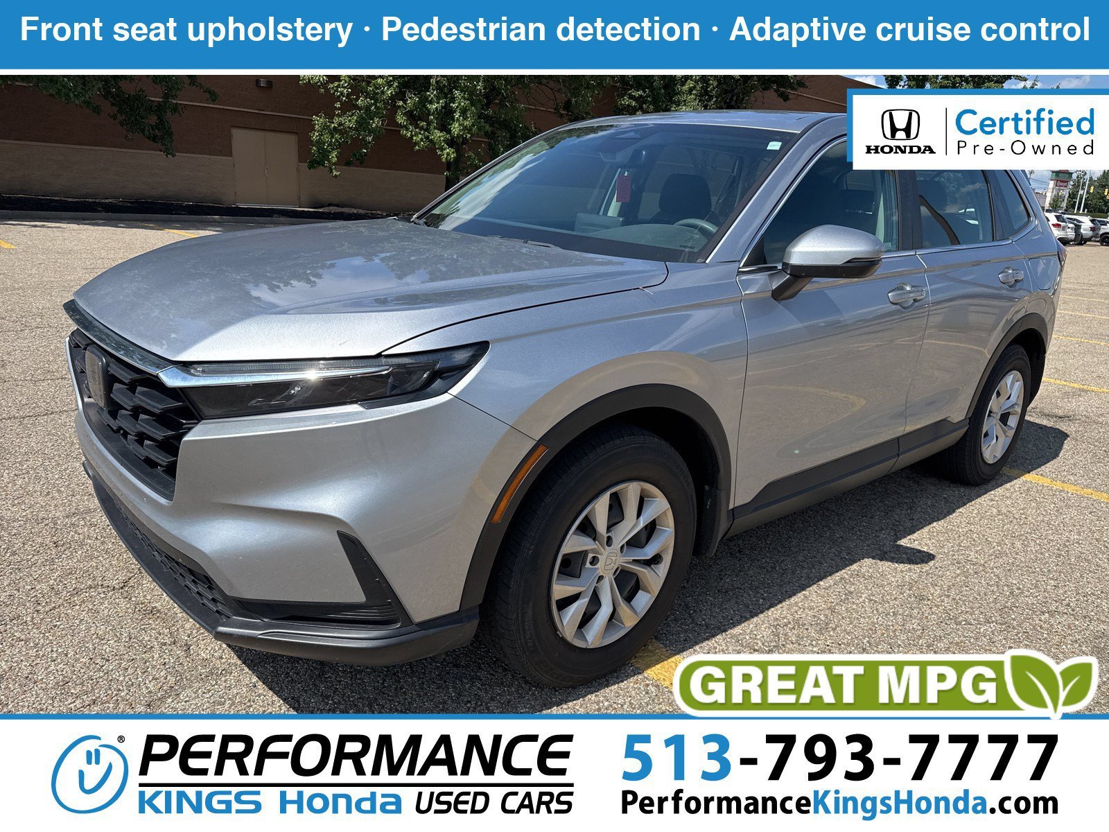 Certified Used 2024 Lunar Silver Metallic Honda LX image 1