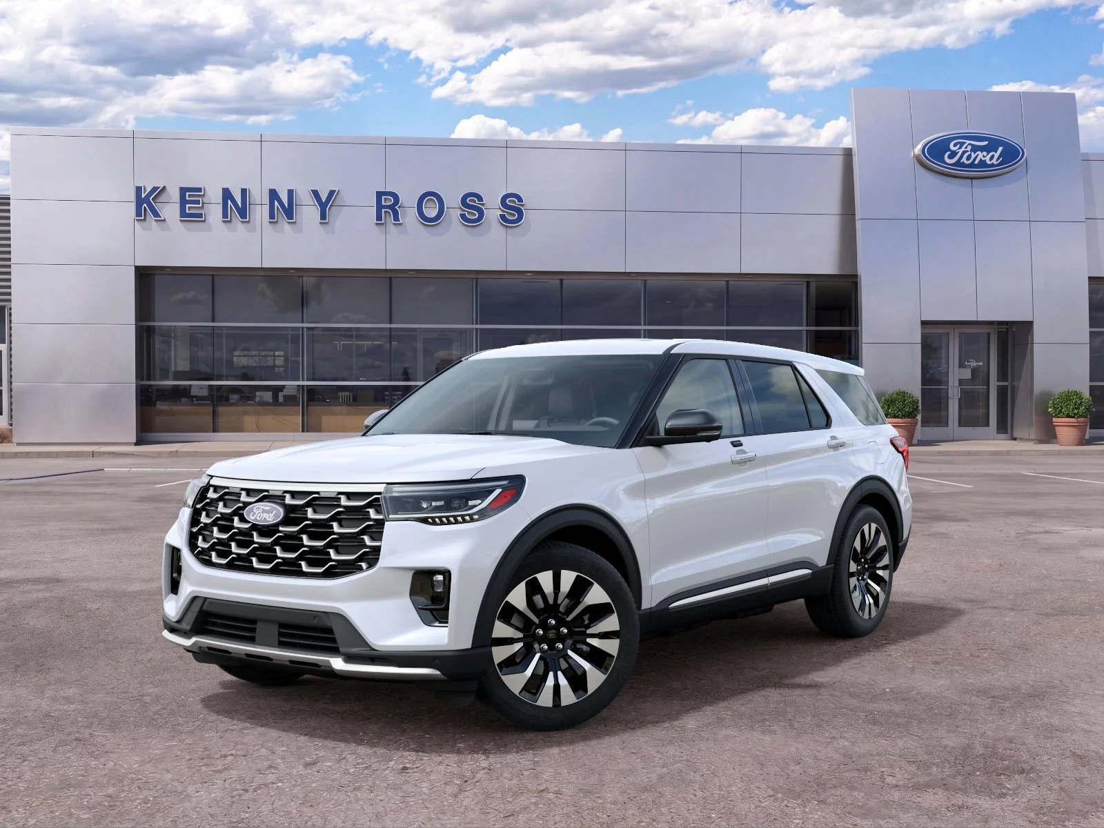 New 2027 Star White Metallic Tri-Coat Ford Platinum™ image 3