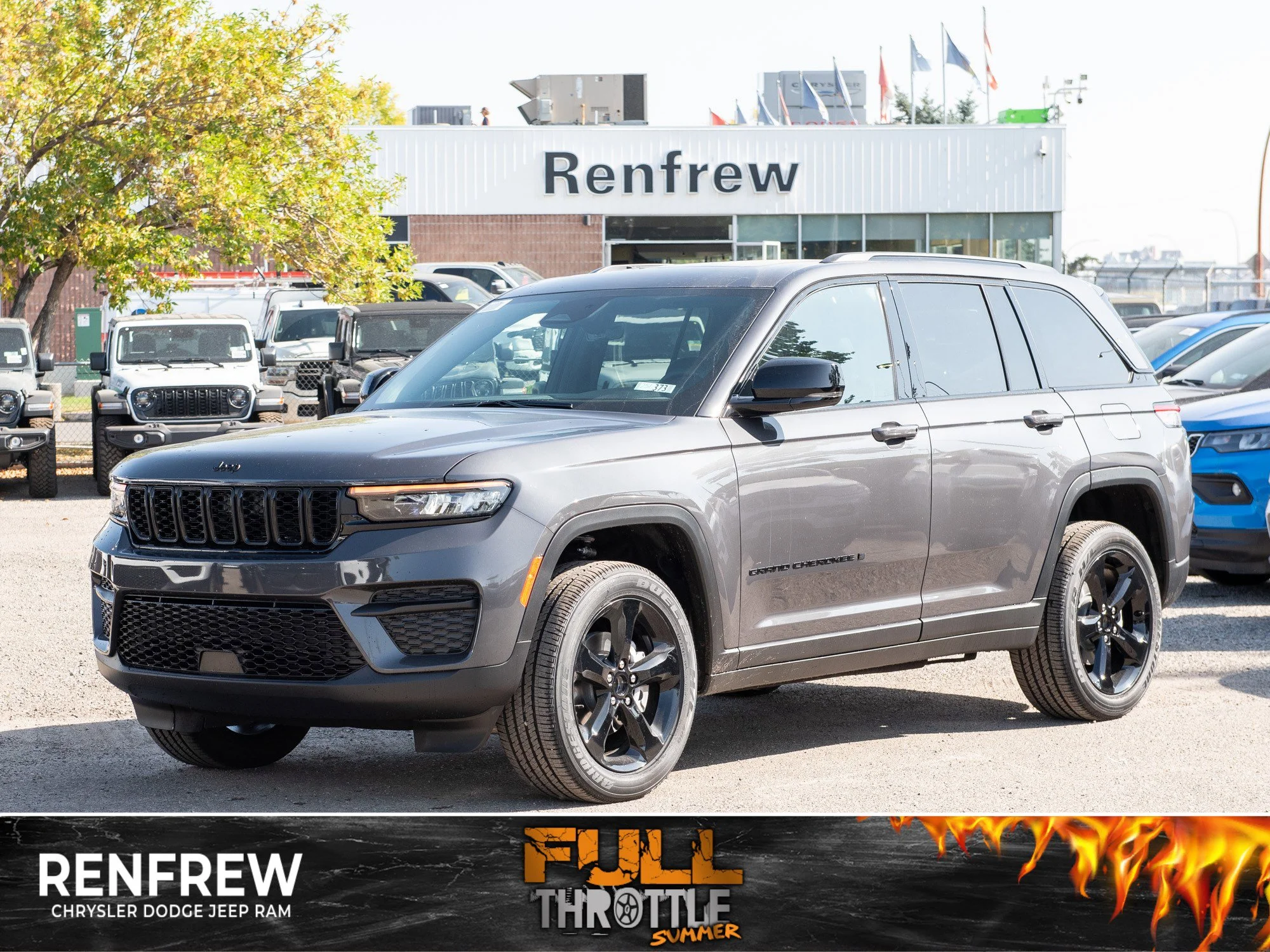 New 2025 Grey Jeep Altitude* 4x4, Sunroof, Remote Start, Heated Leather image 1