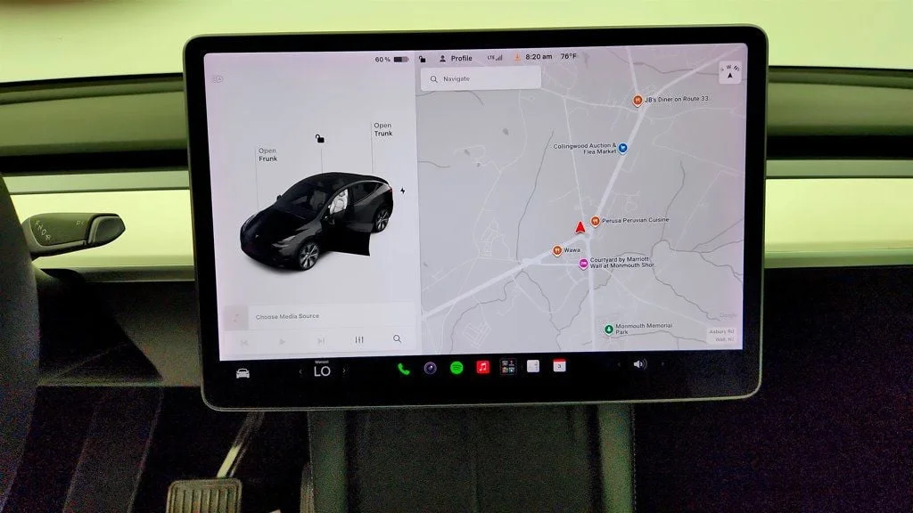 Used 2021 Solid Black Tesla Long Range AWD w/ White/Black 7-Seat Interior image 23