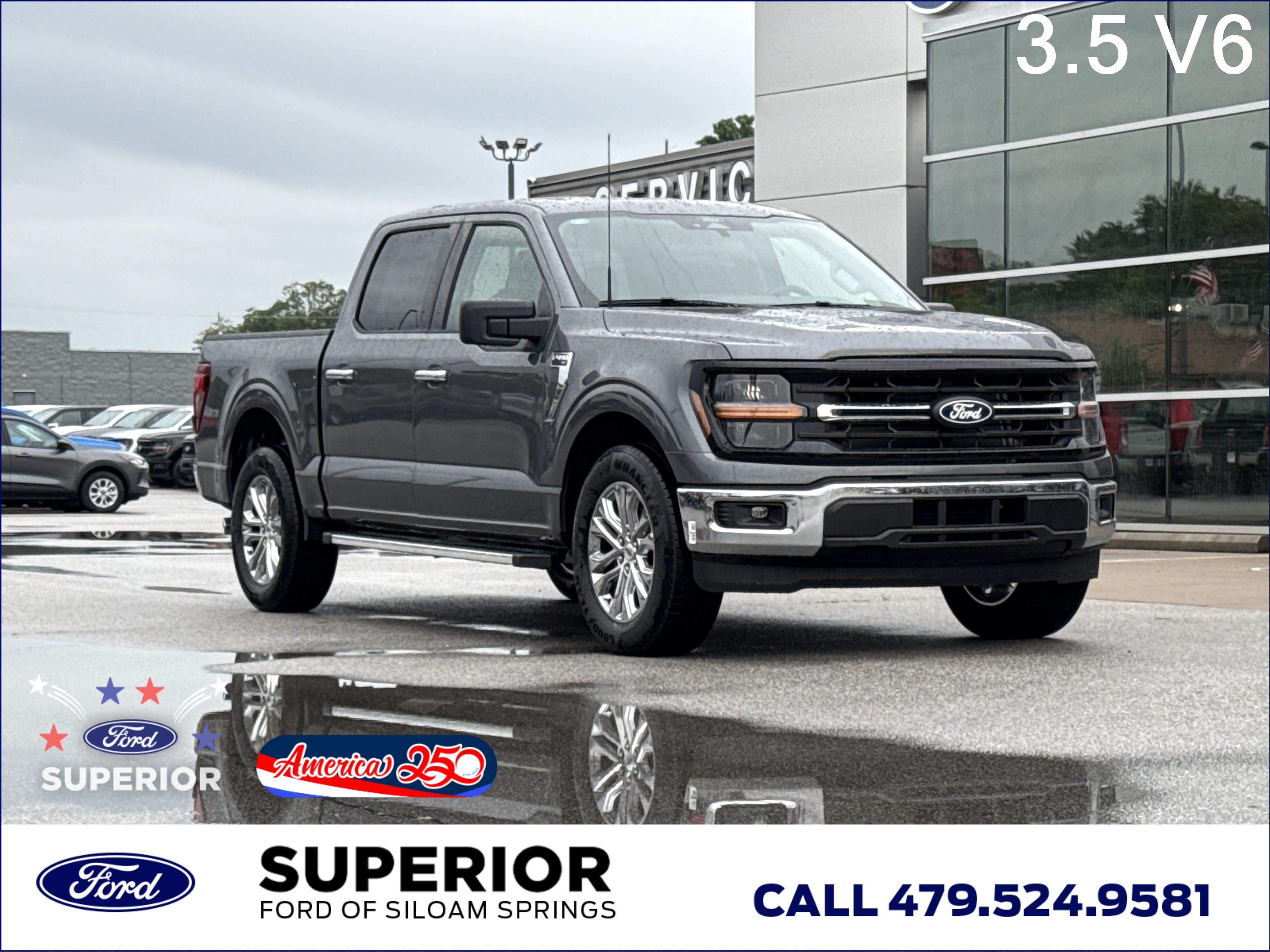 New 2026 Carbonized Gray Metallic Ford XLT image 1