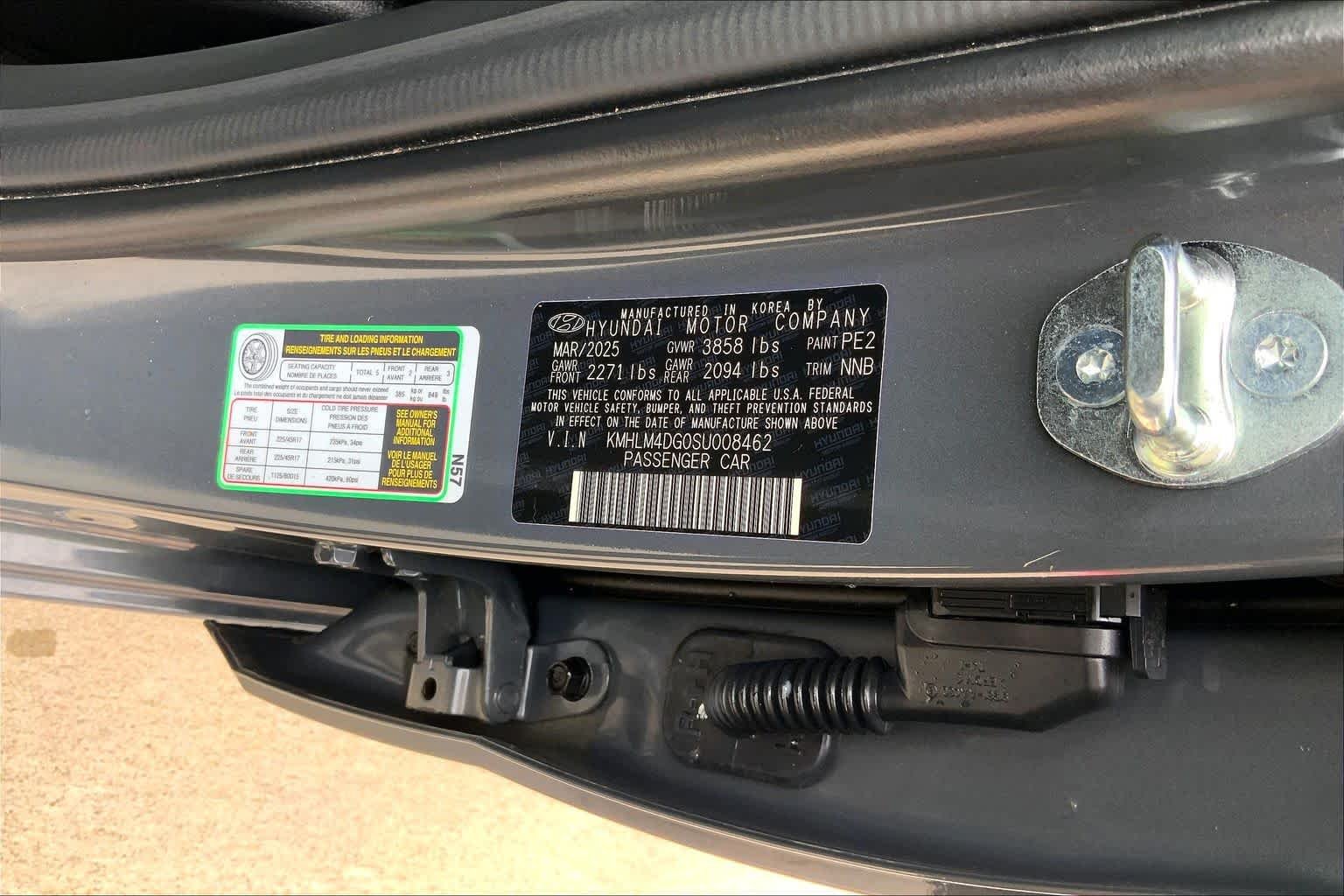 Certified Used 2025 Ecotronic Gray Hyundai SEL Sport image 31