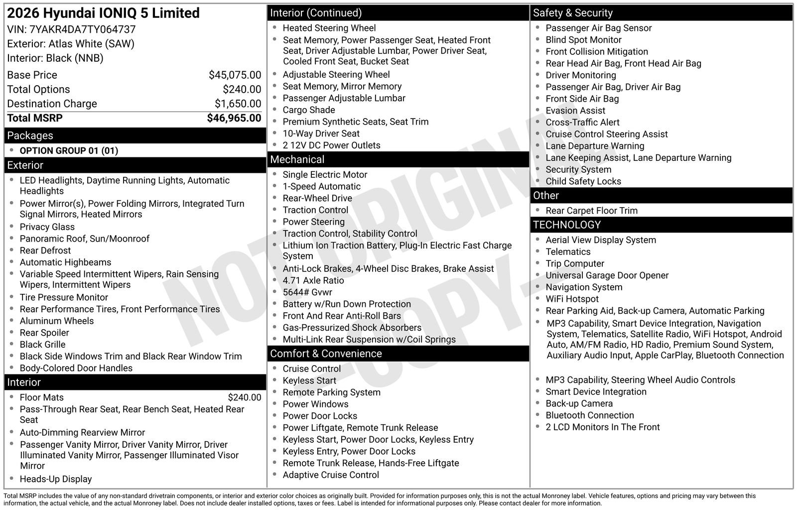 New 2026 White Hyundai Limited image 39