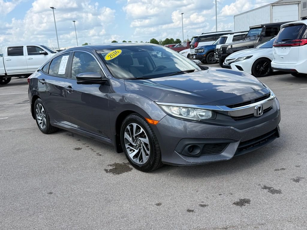 Used 2016 Honda Civic EX with VIN 19XFC2F80GE053888 for sale in Shelbyville, TN
