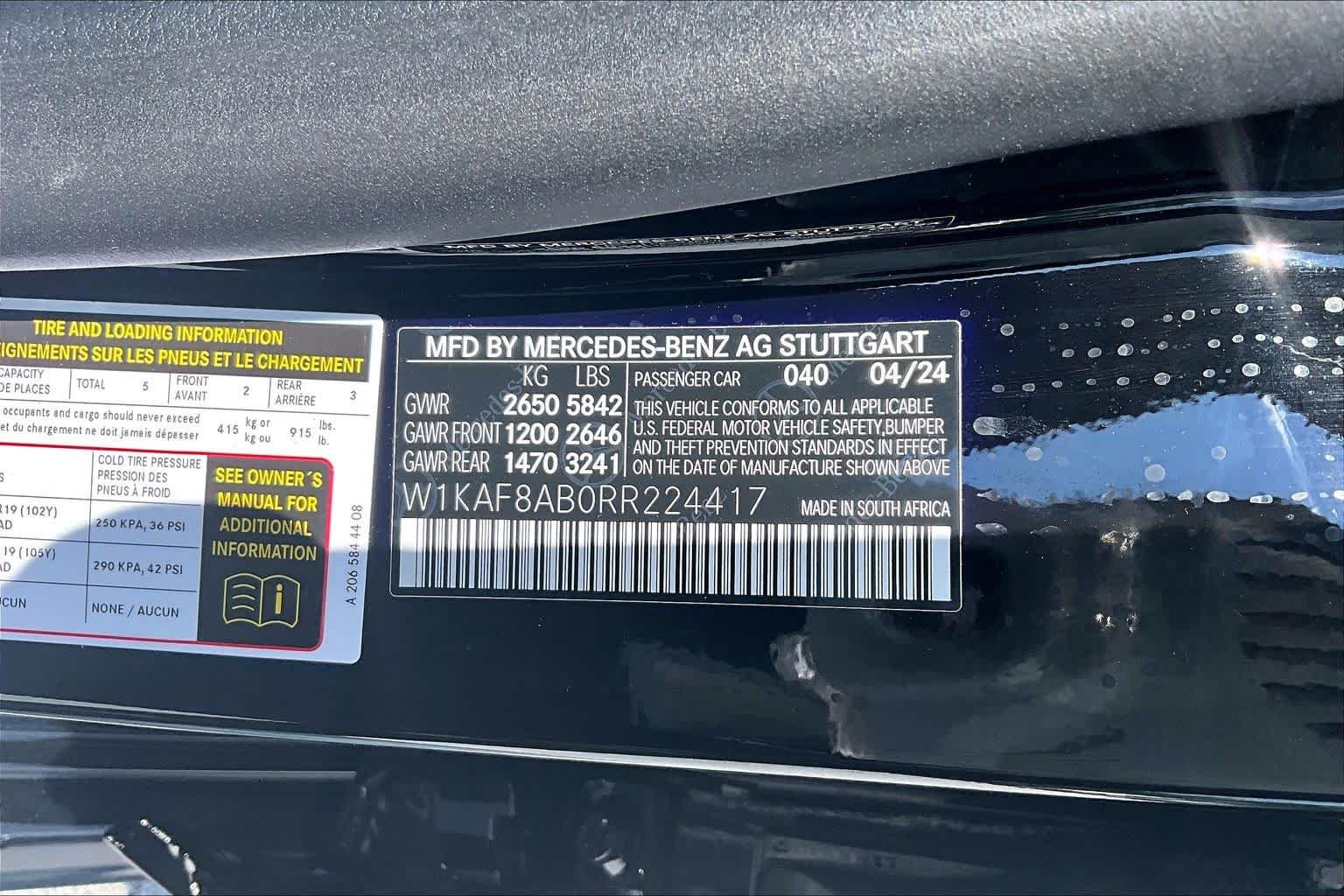 Used 2024 Obsidian Black Metallic Mercedes-Benz AMG® C 63 S E Performance image 62