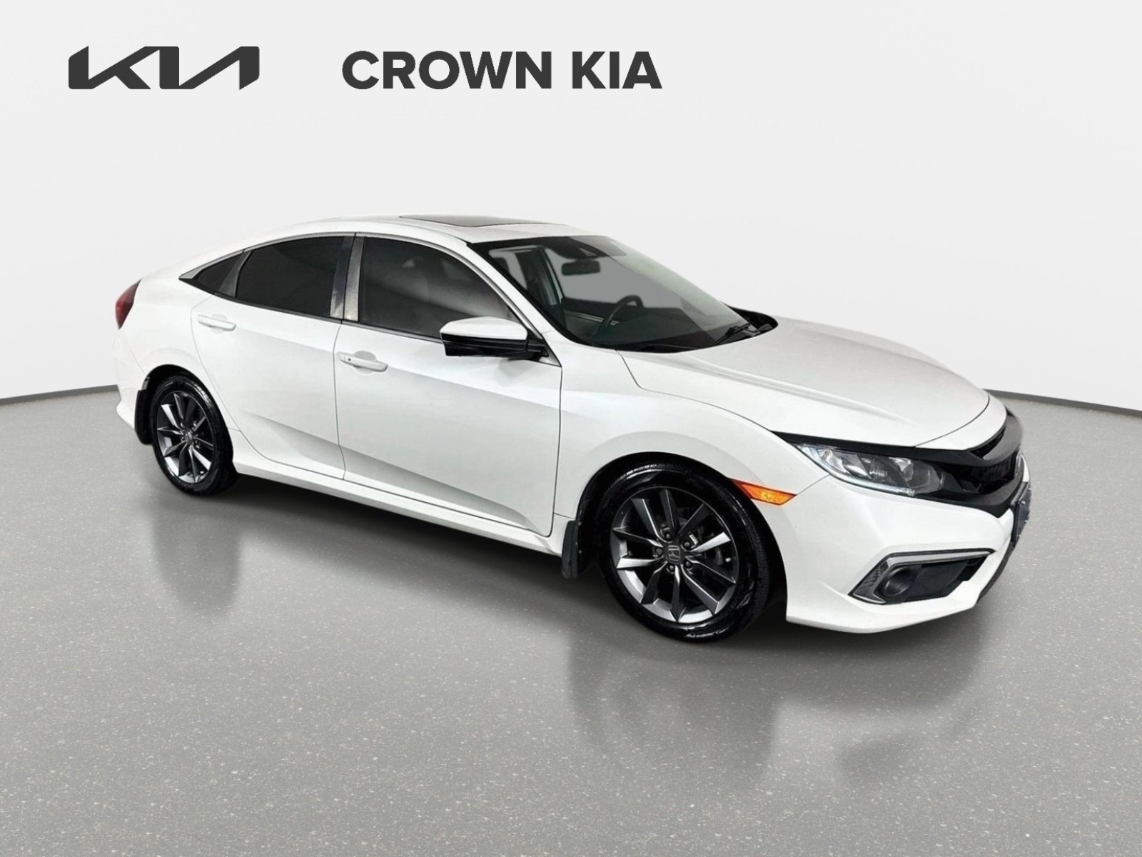 Used 2019 White Orchid Pearl Honda EX image 3