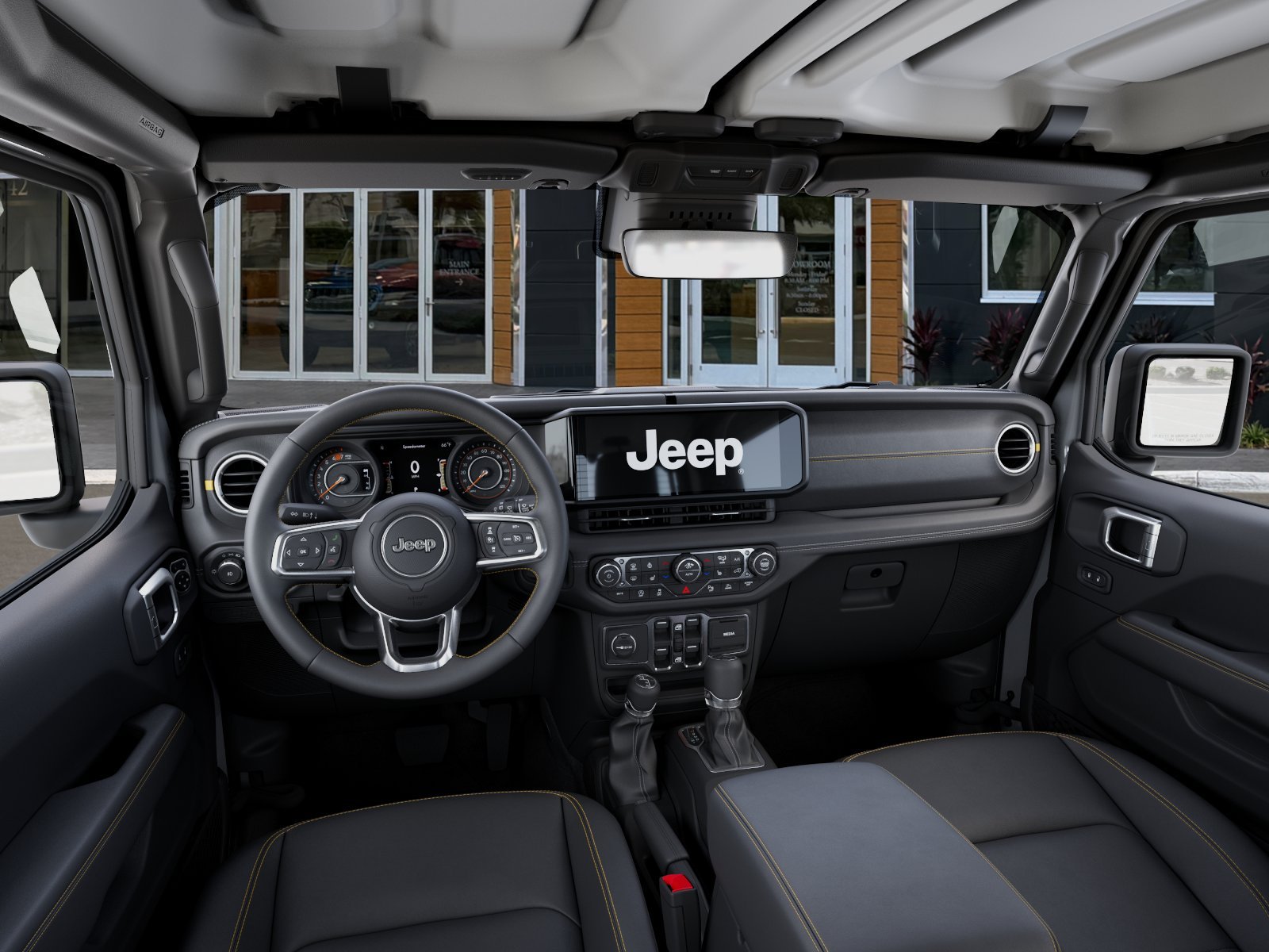New 2026 Bright White Clear-Coat Exterior Paint Jeep Sahara image 46