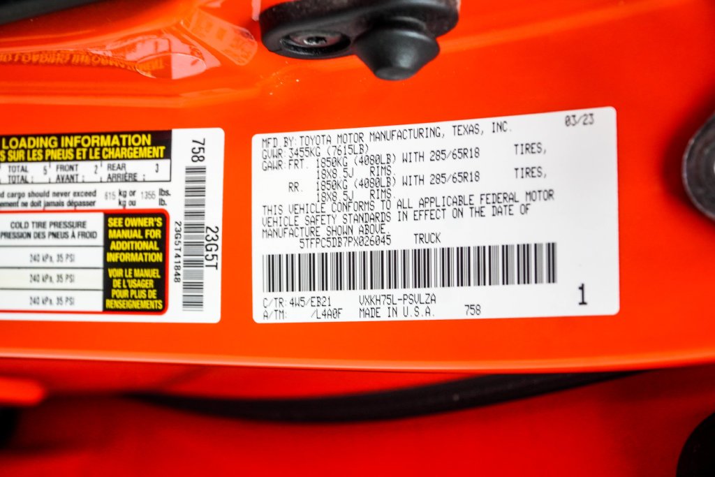 Used 2023 Red Toyota TRD Pro image 45