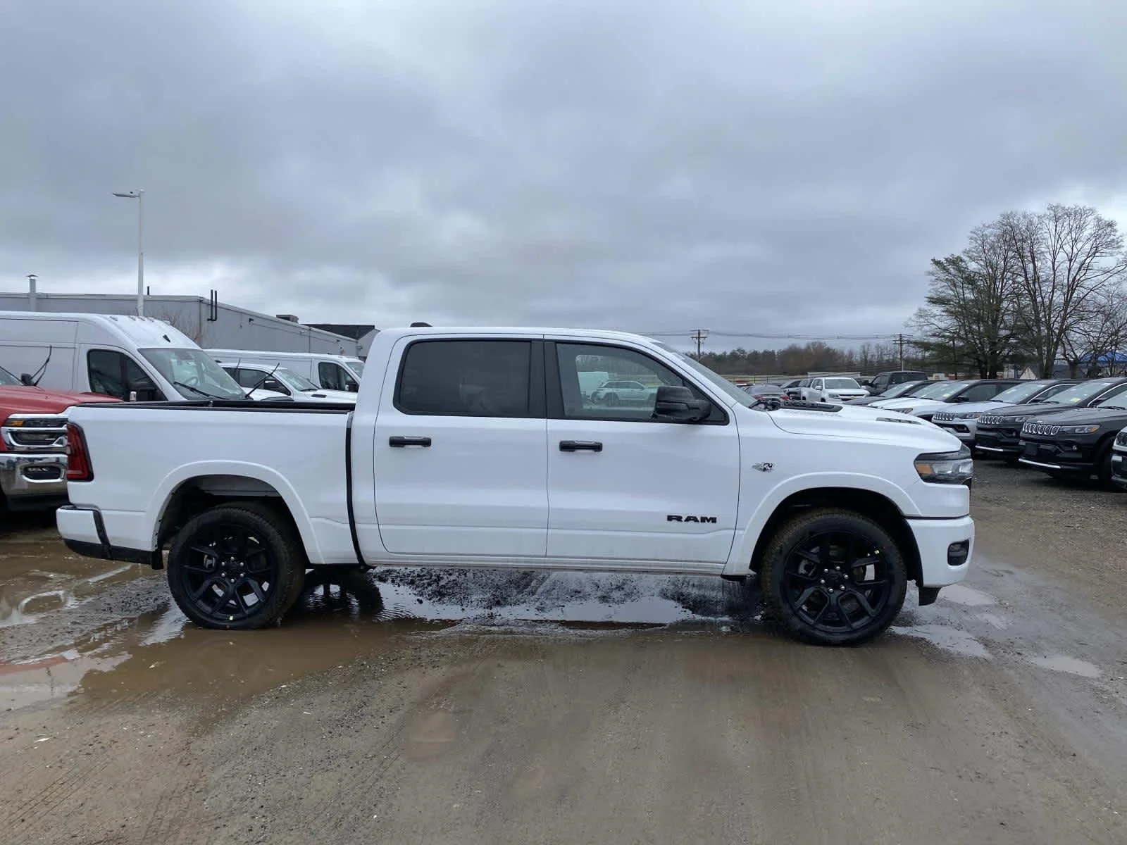 New 2026 Bright White Clear-Coat Exterior Paint Ram Laramie image 2