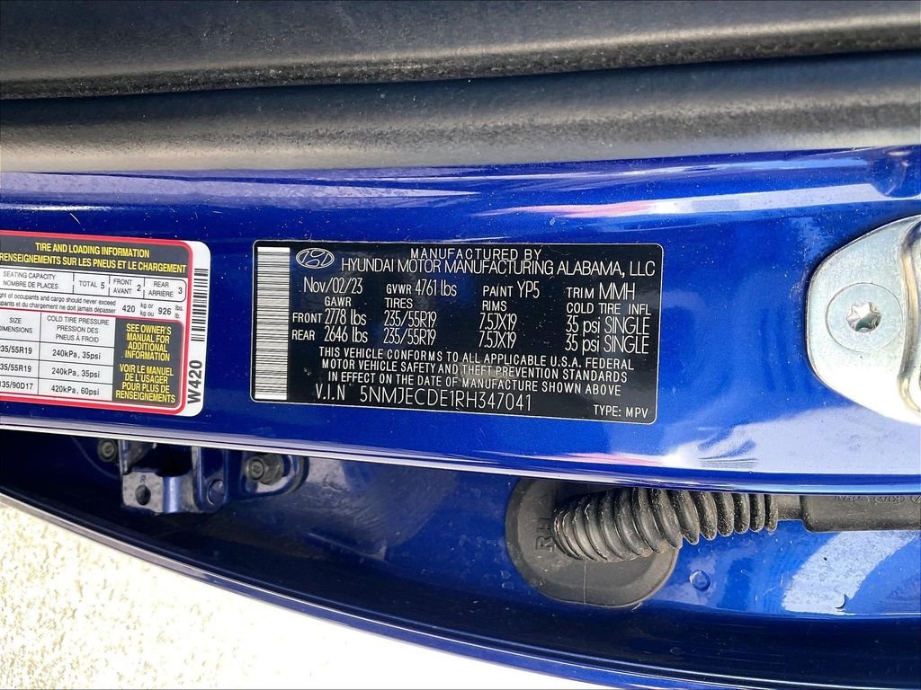 Used 2024 Intense Blue Hyundai Limited image 31
