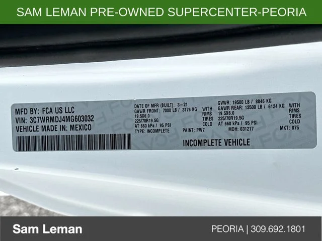 Used 2021 White Ram Tradesman image 26