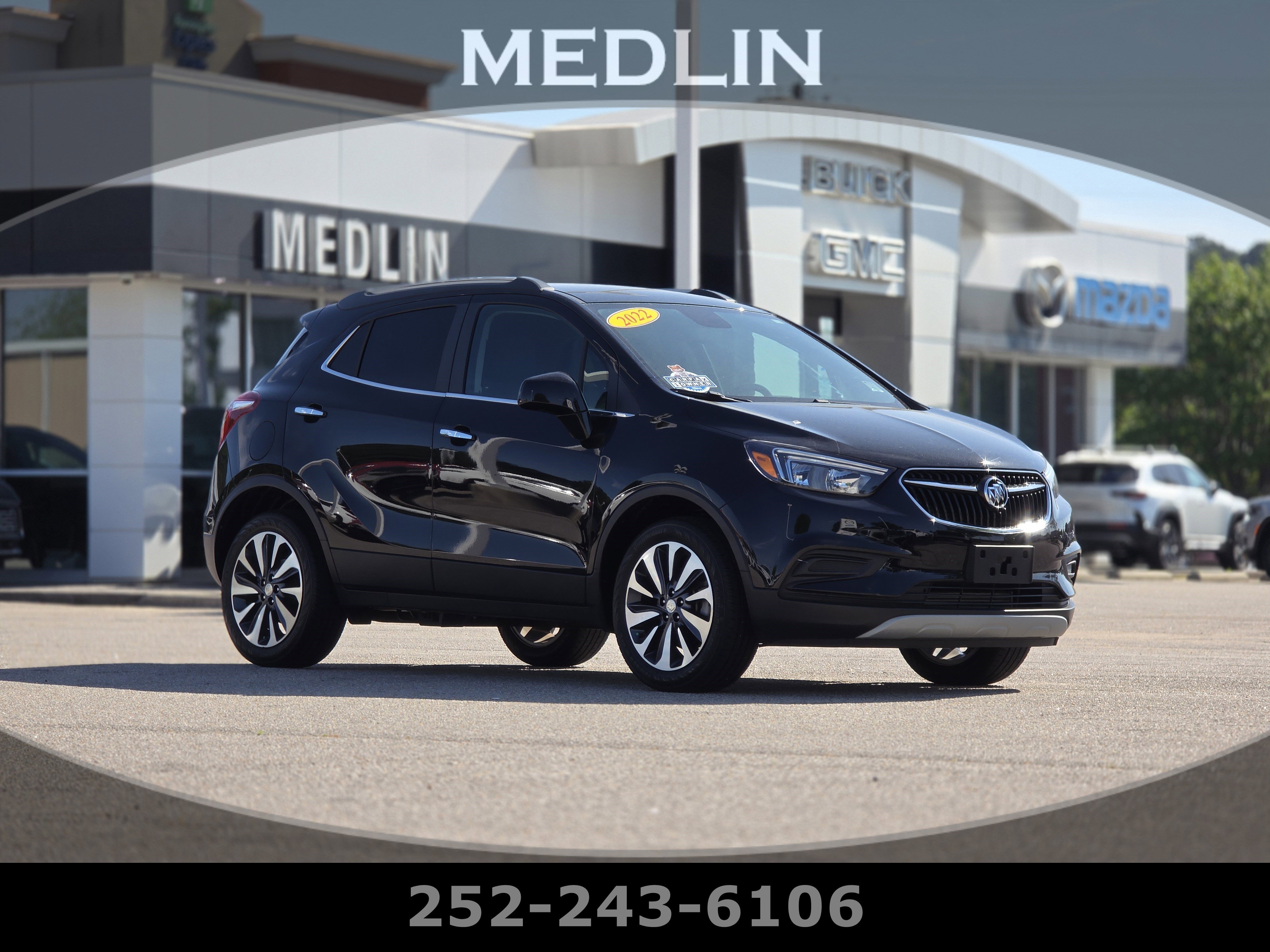 Used 2022 Ebony Twilight Metallic Buick Preferred image 1