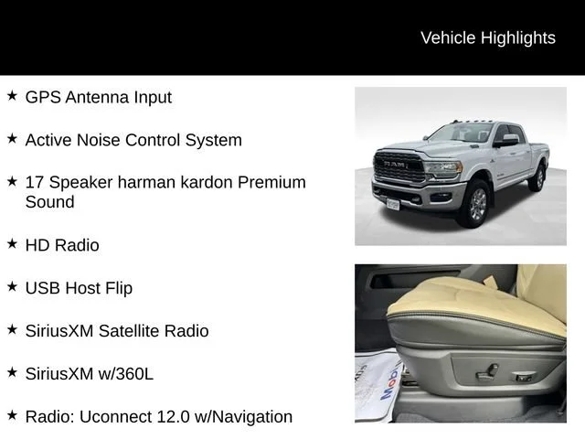Used 2020 White Ram Limited Crew Cab 4x4 6