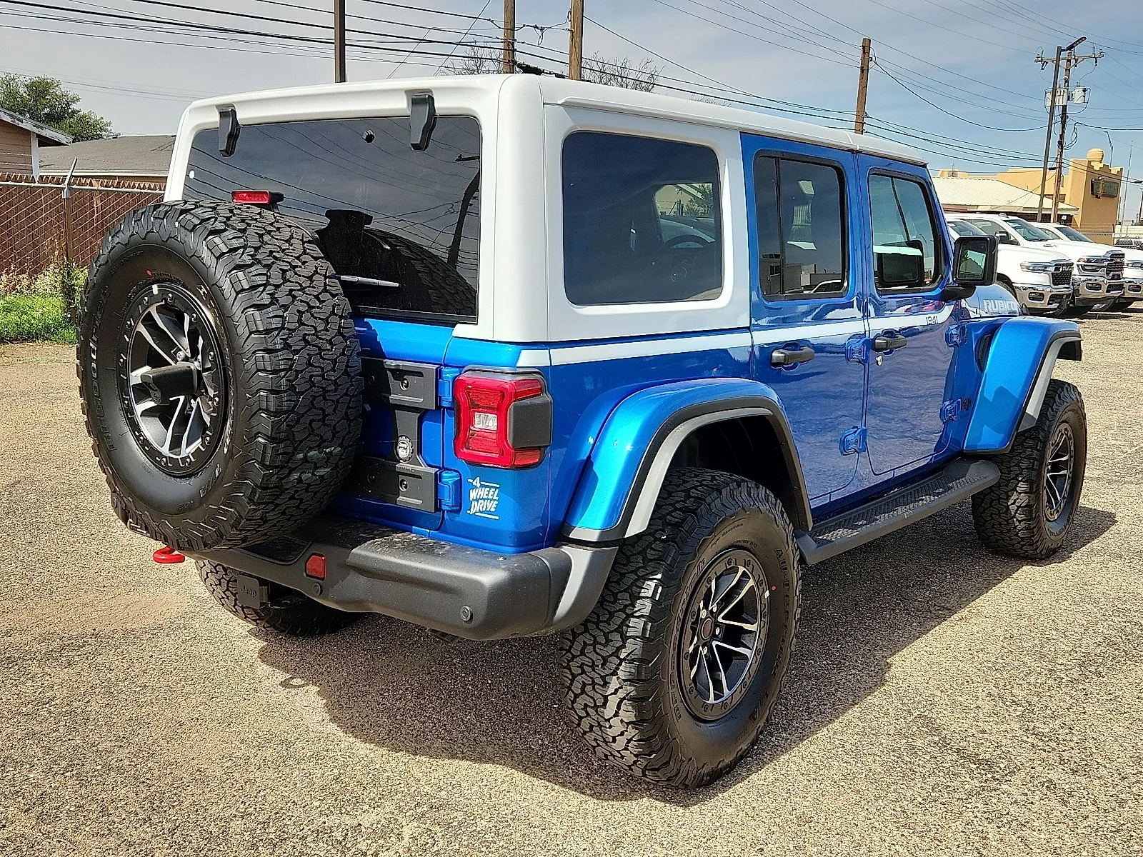 New 2026 PBJ Hydro Blue Jeep 4-DOOR RUBICON image 4