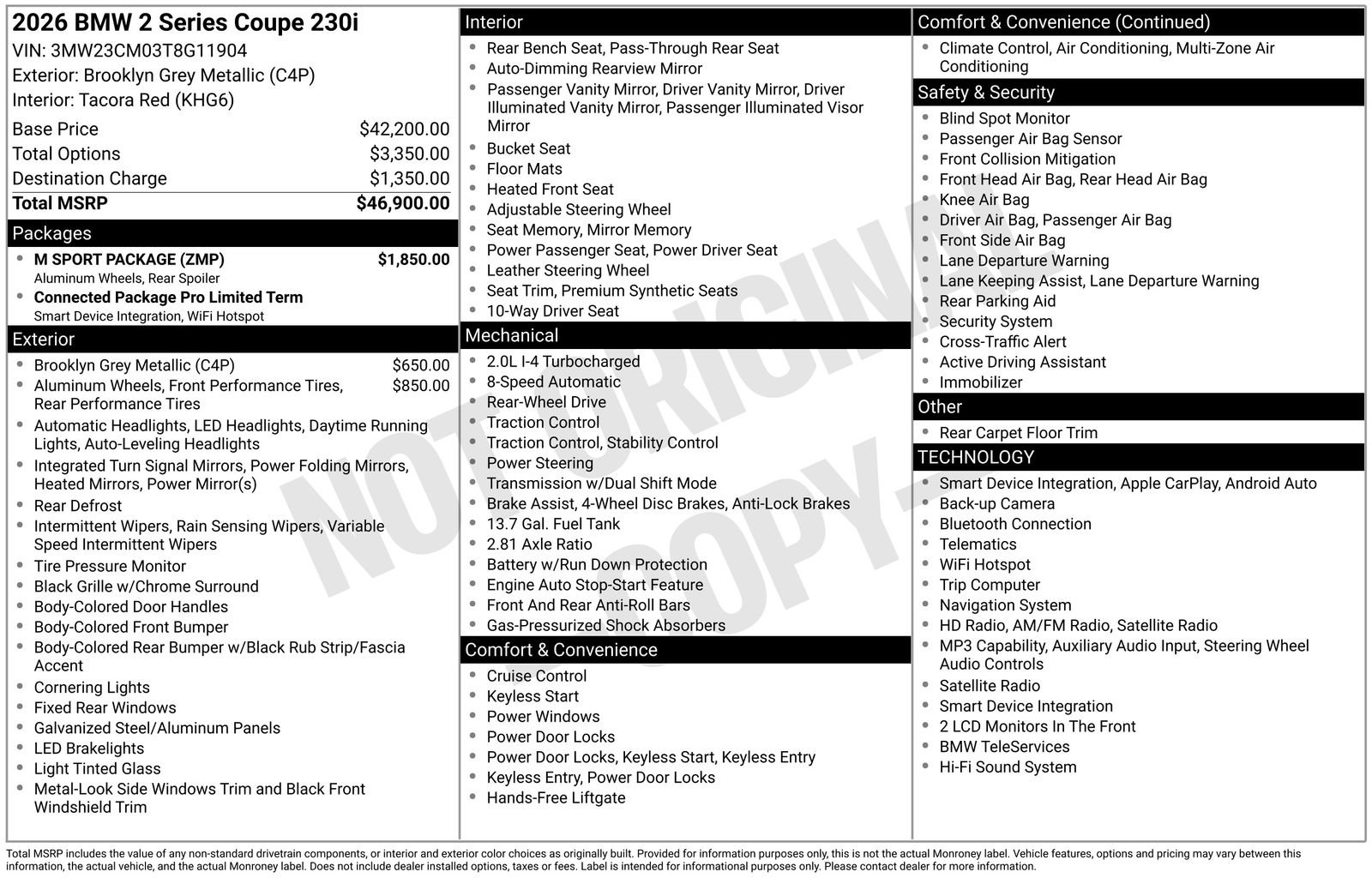 Used 2026 Brooklyn Grey Metallic BMW 230i image 2
