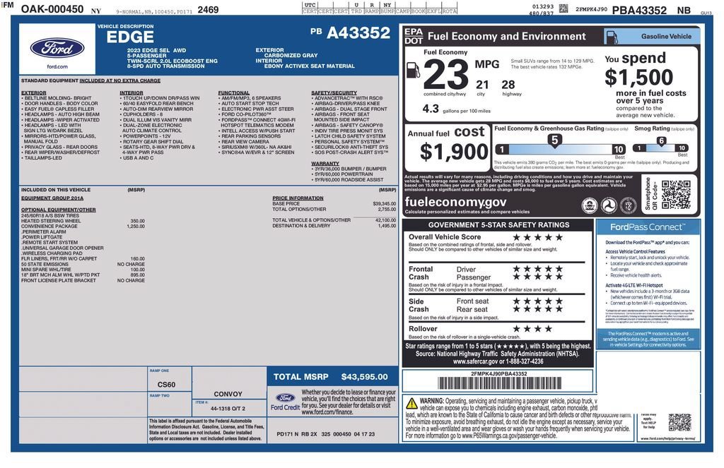 Used 2023 Gray Ford SEL image 27