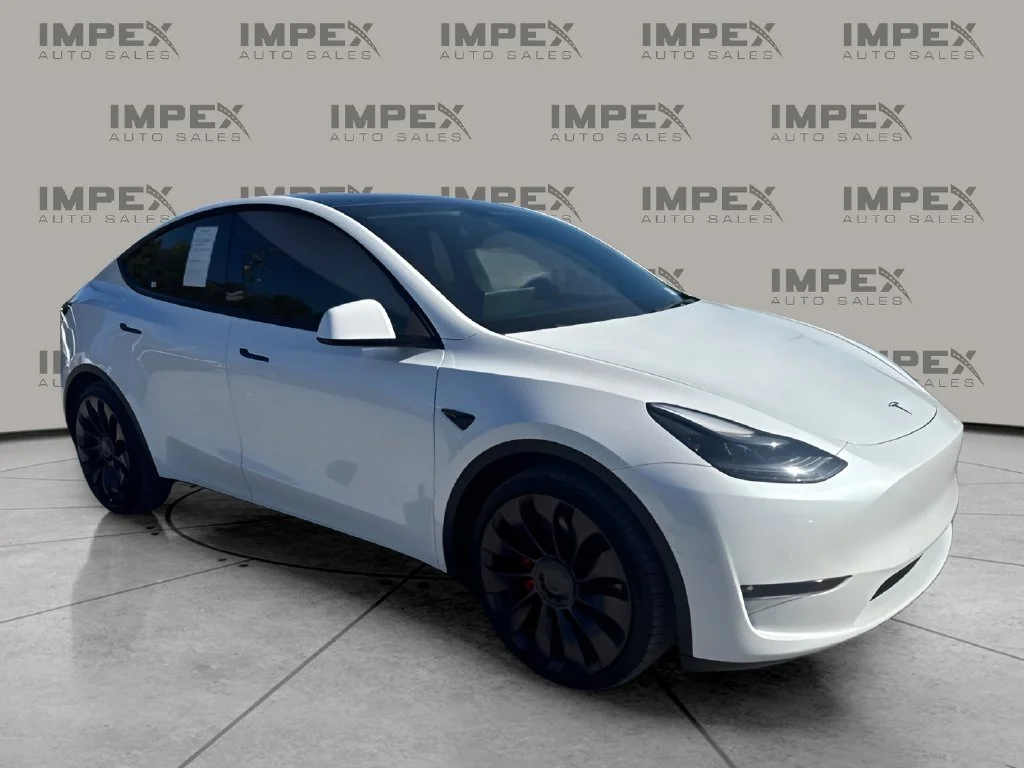 Used 2022 White Tesla Performance image 8