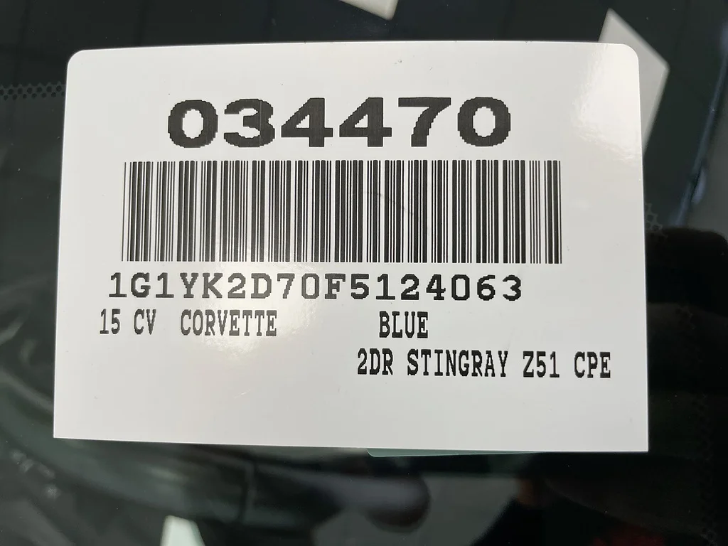 Used 2015 BLUE Chevrolet Stingray Z51 image 34