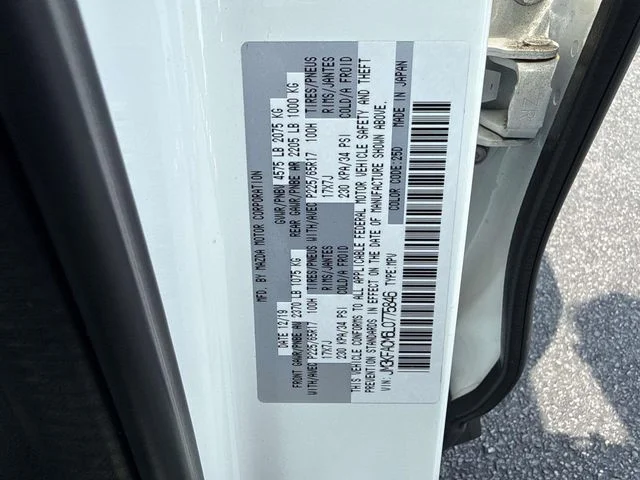 Used 2020 Snowflake White Pearl Mazda Touring image 30