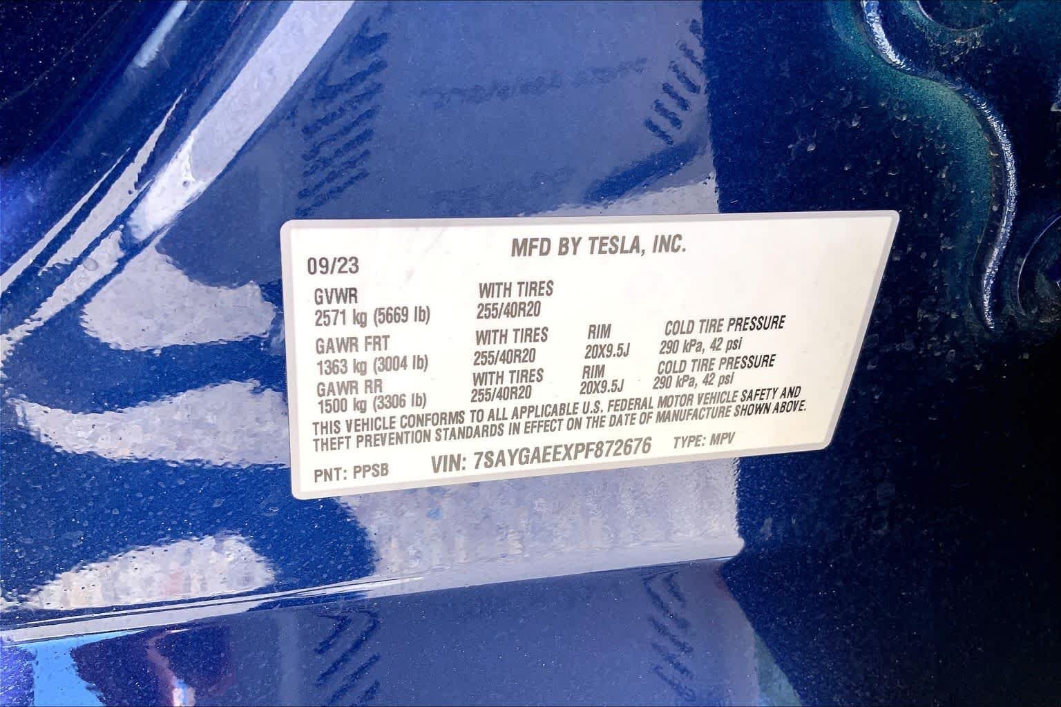 Used 2023 Deep Blue Metallic Tesla Long Range image 55