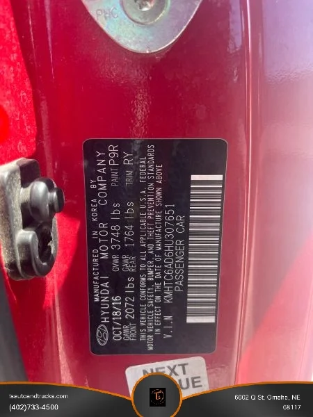 Used 2017 Red Hyundai Coupe 3D image 27