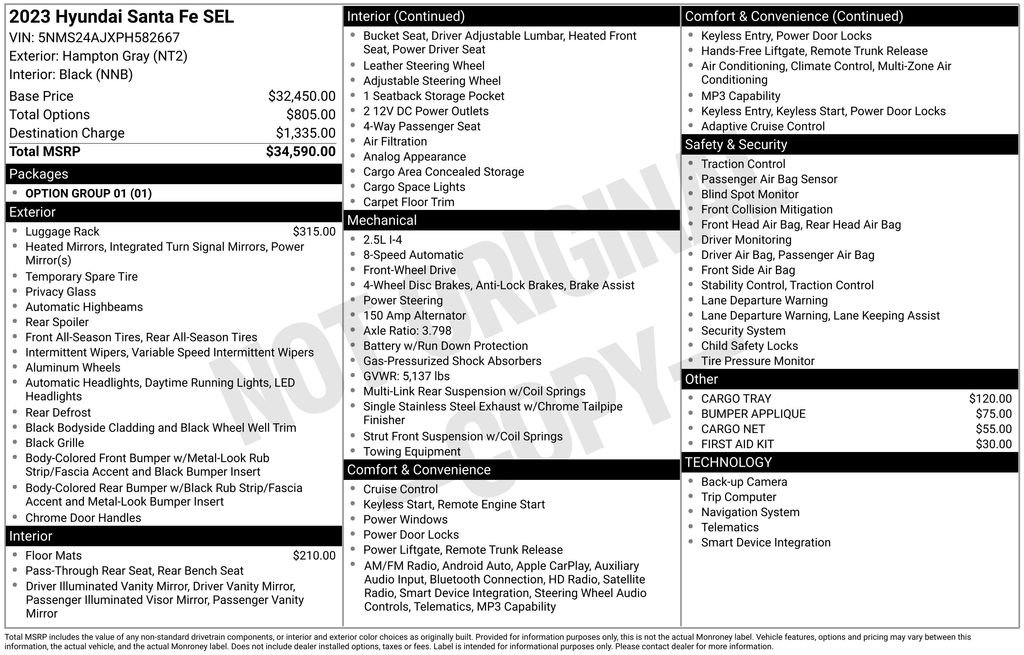Used 2023 Gray Hyundai SEL image 12