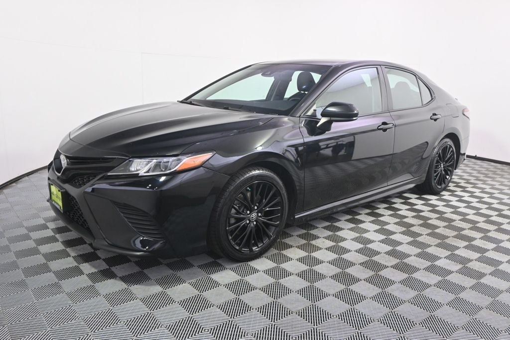 Used 2019 Midnight Black Metallic Toyota SE image 2