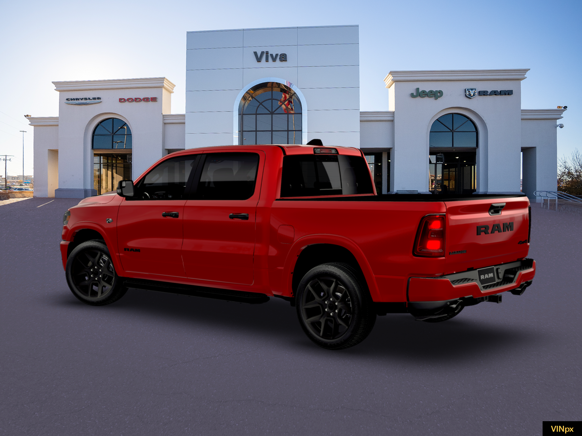 New 2026 Molten Red Pearl-Coat Exterior Paint RAM LARAMIE image 16