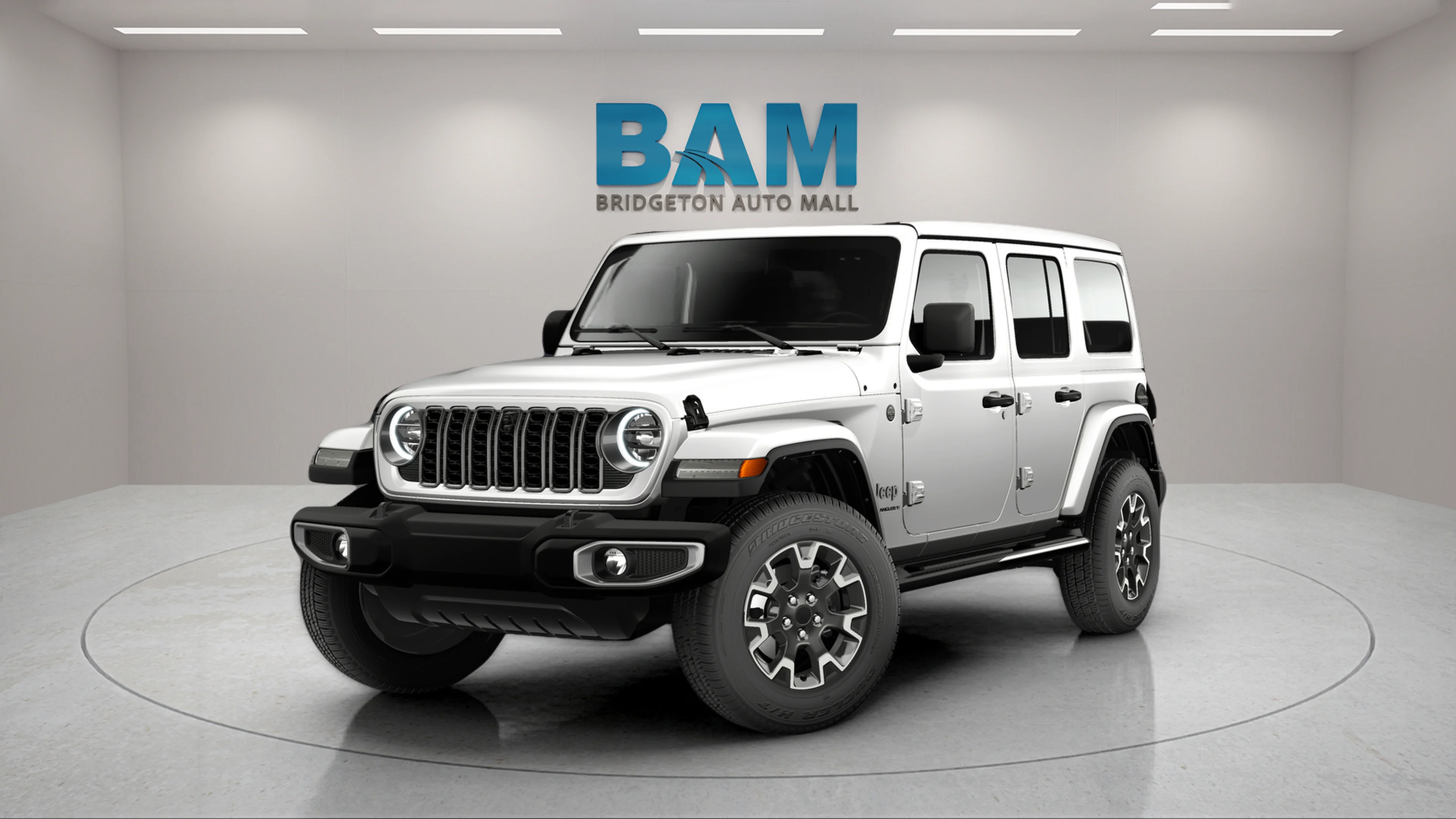 New 2026 Bright White Clear-Coat Exterior Paint Jeep Sahara image 14