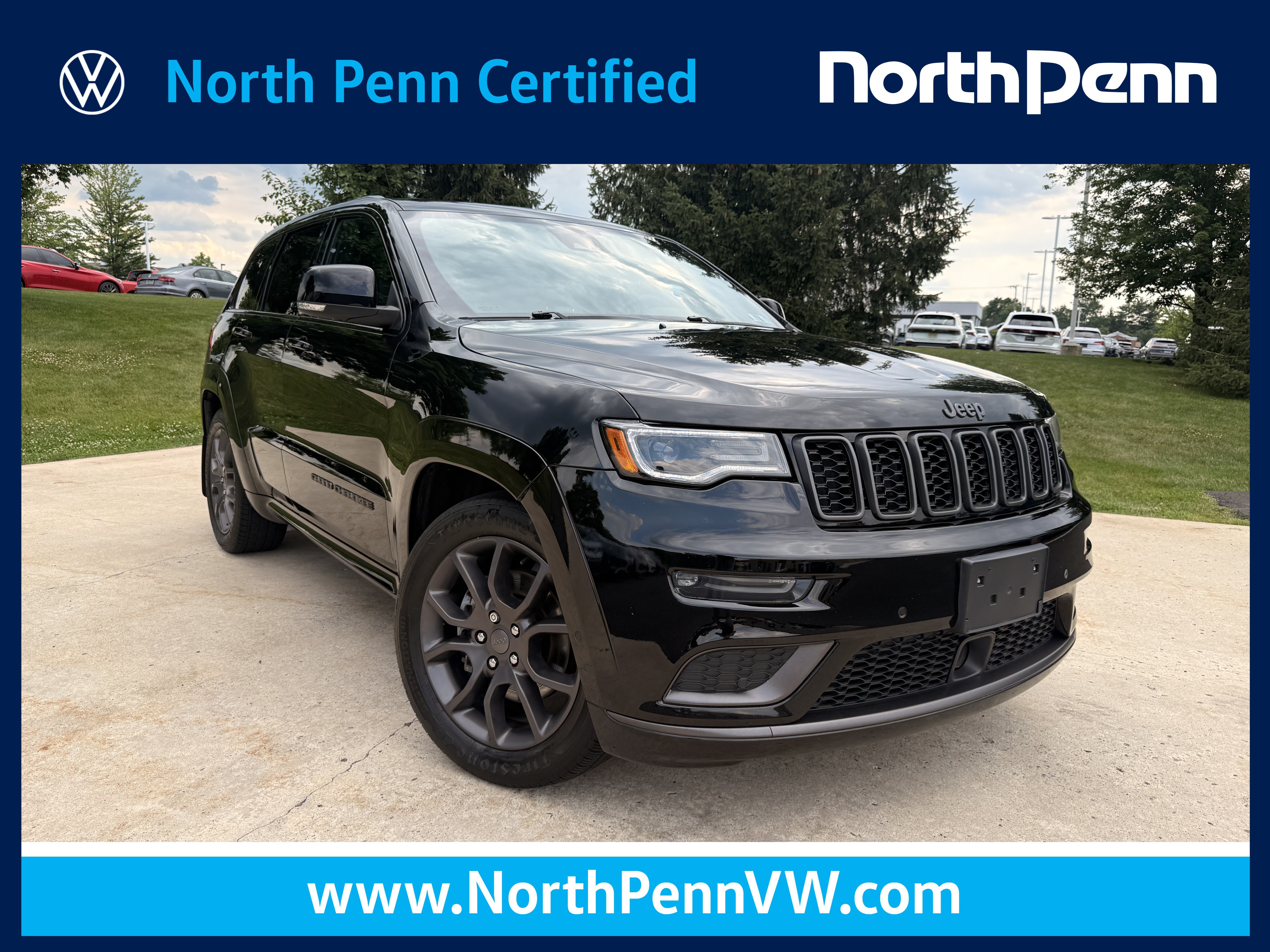 Used 2021 Diamond Black Crystal Pearlcoat Jeep High Altitude image 1