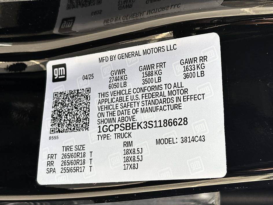 Used 2025 Black Chevrolet 2WD Work Truck image 24
