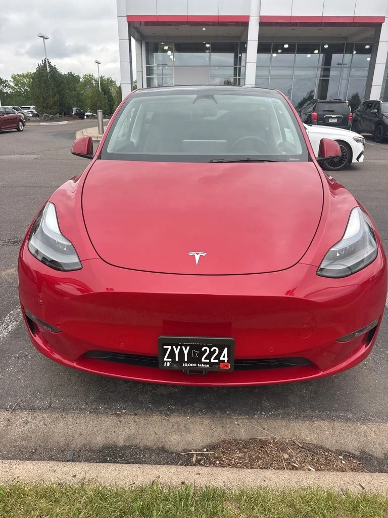 Used 2022 Red Tesla Performance image 4
