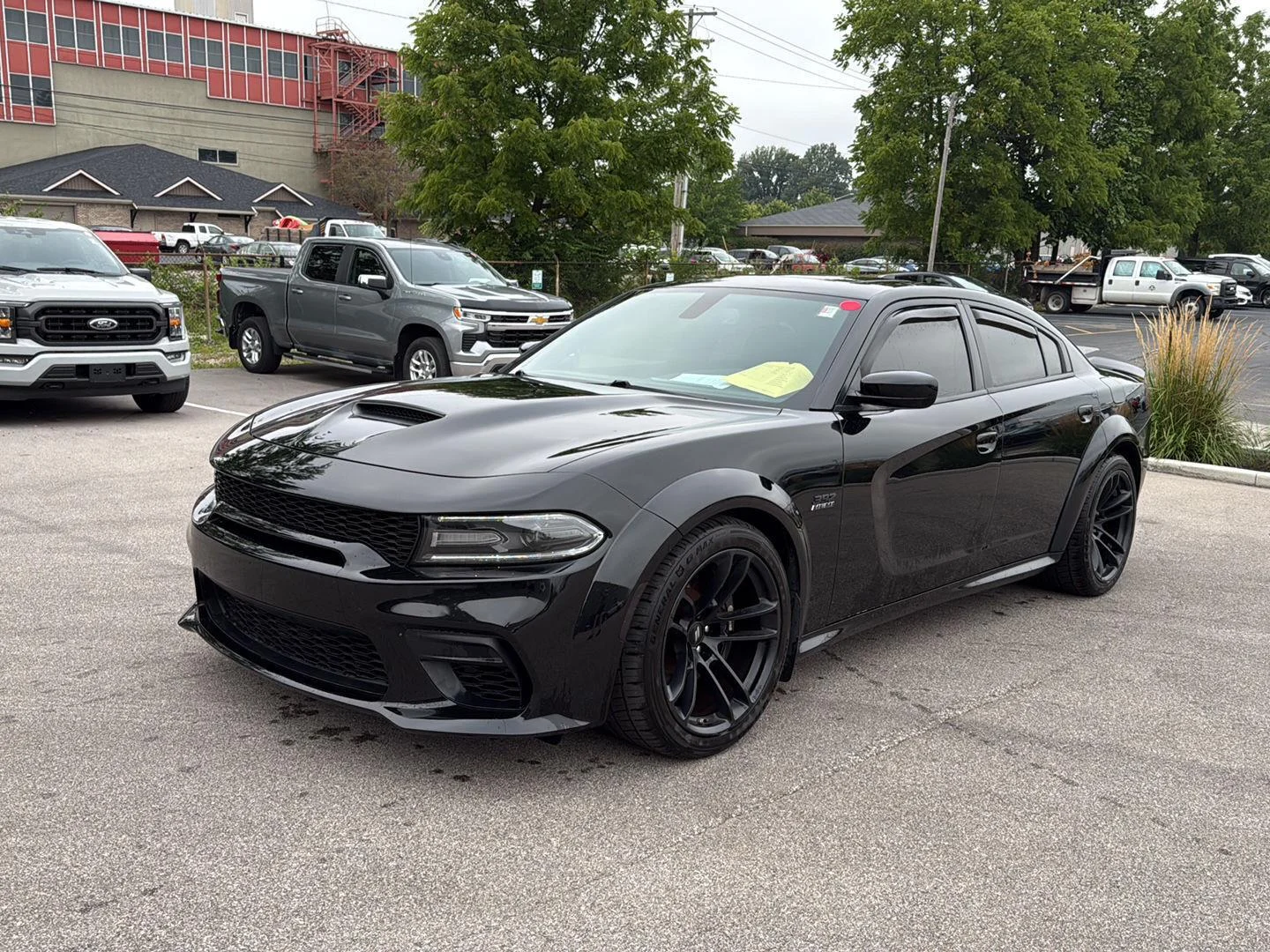 Used 2020 Pitch Black Clearcoat Dodge Scat Pack Widebody image 7