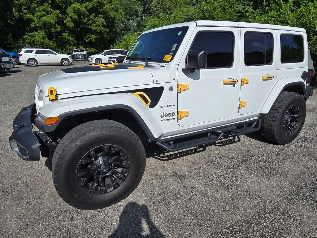 Used 2019 Jeep Wrangler Unlimited Sahara with VIN 1C4HJXEN8KW542900 for sale in Kansas City