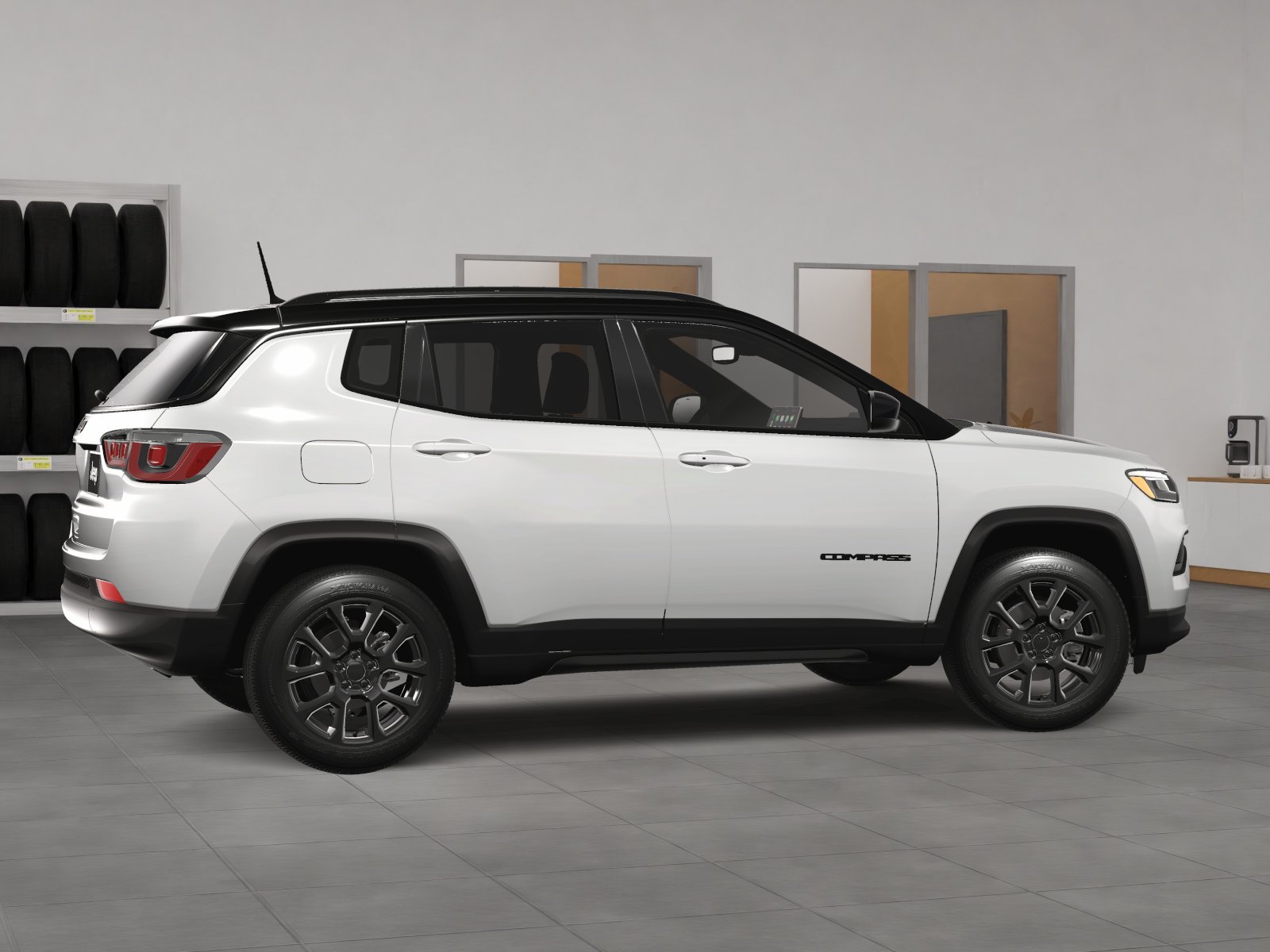 New 2024 Bright White Clear-Coat Exterior Paint Jeep Latitude image 34
