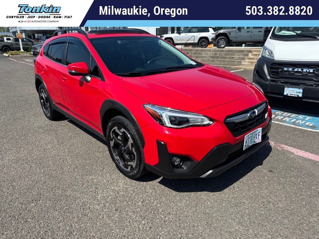 Used 2021 Pure Red Subaru Limited image 1