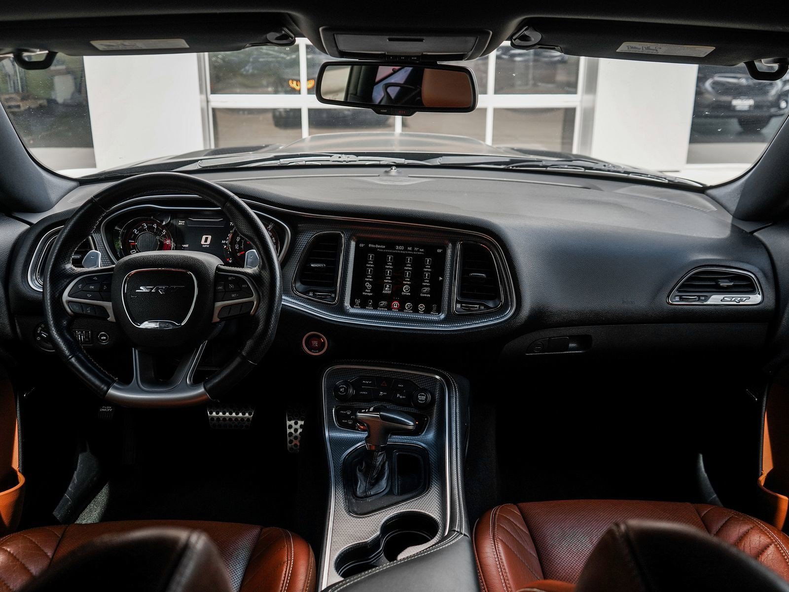 Used 2015 Phantom Black Tri-Coat Pearl Dodge SRT Hellcat image 9