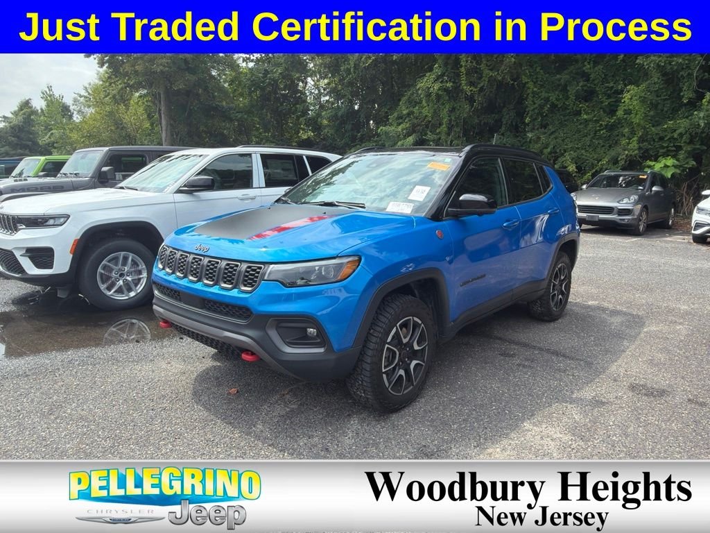 Certified Used 2025 Blue Jeep Trailhawk image 1