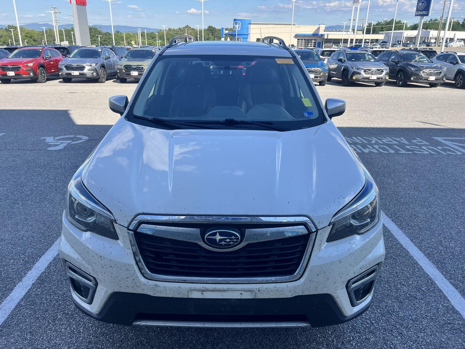 Used 2020 Crystal White Pearl Subaru Touring image 2