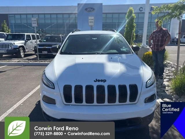 Used 2017 Bright White Clearcoat Jeep Sport image 2